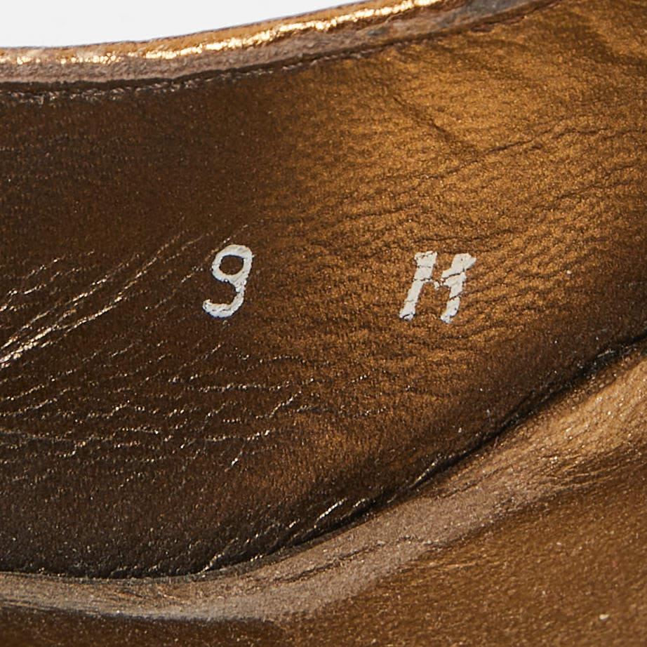 Stuart Weitzman - Sandali con piattaforma di paillettes con stampa animale - misura 39,5 in vendita 3