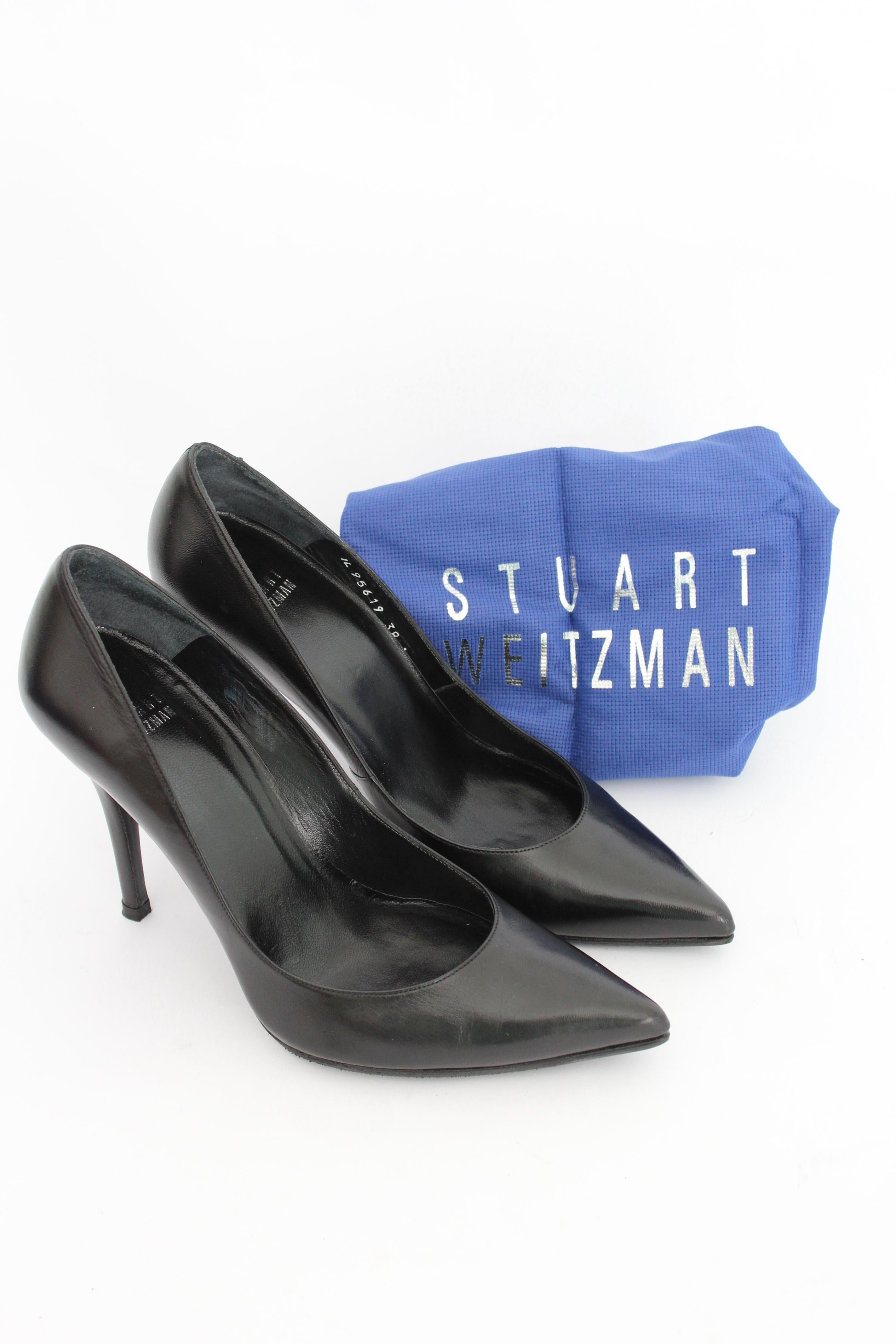 Stuart Weitzman Zapatos de tacón decollete de piel negra Negro