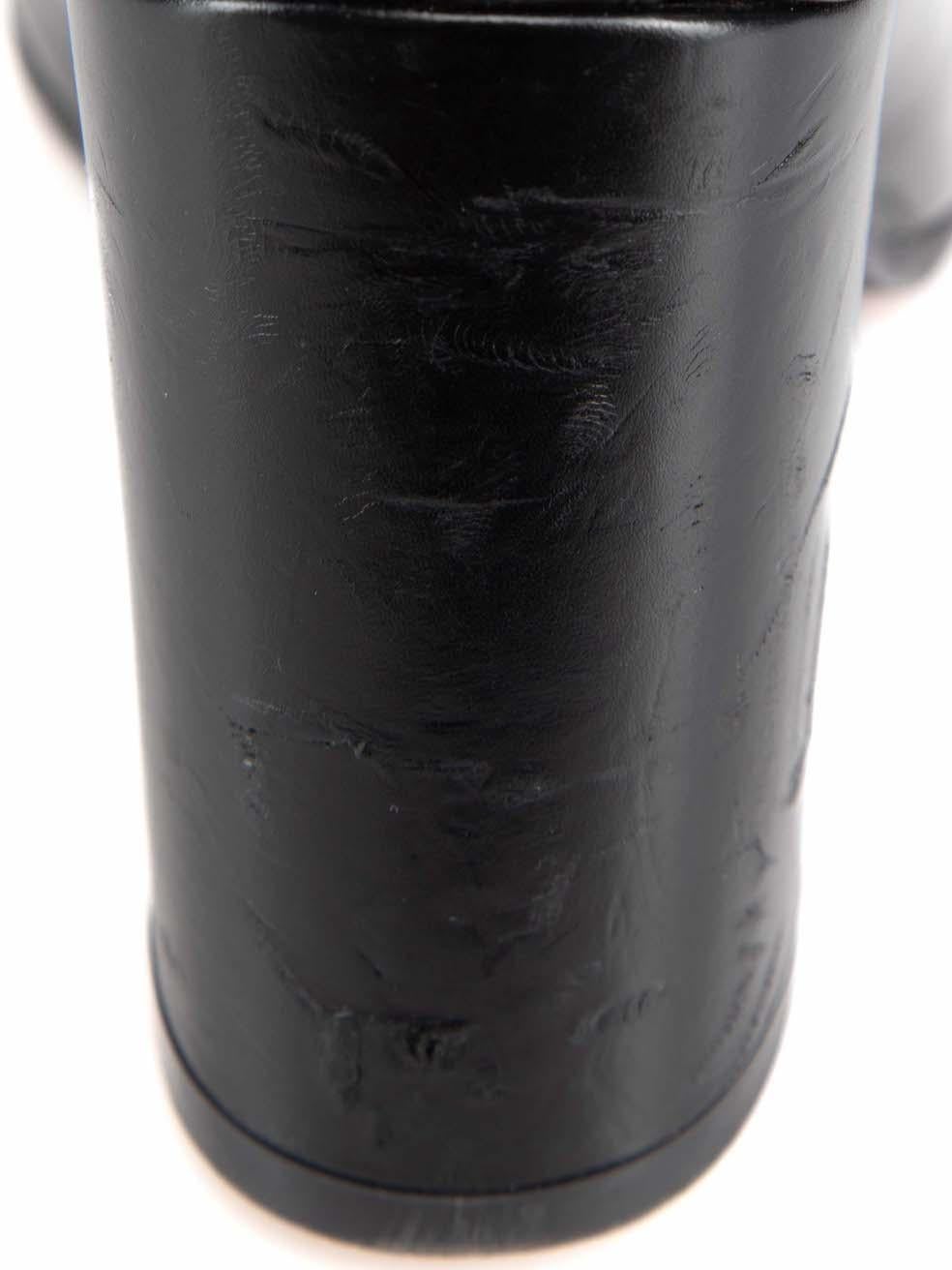 Stuart Weitzman Black Leather High Heeled Boots Size US 6 en venta 2