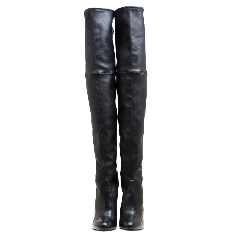 stuart weitzman leather thigh high boots