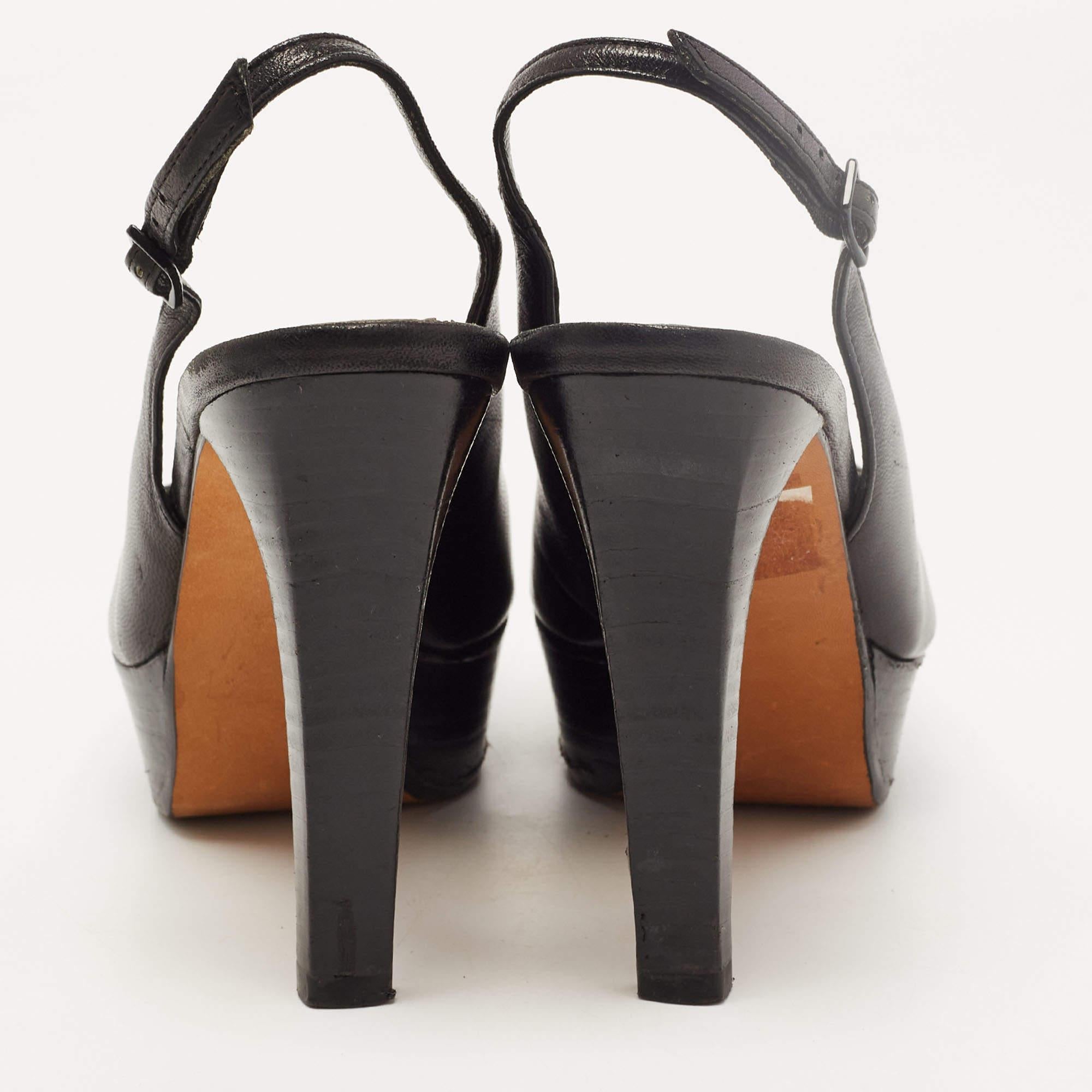 Stuart Weitzman - Escarpins à plateforme en cuir noir - Taille 36 Pour femmes en vente