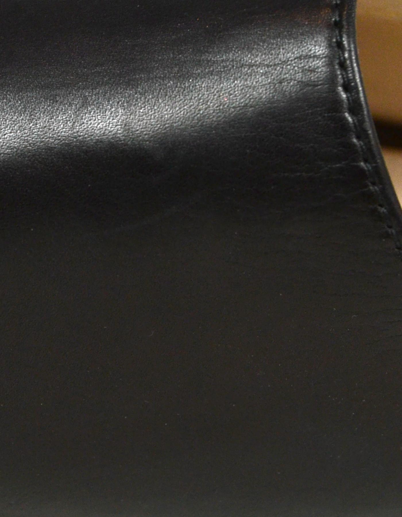 Stuart Weitzman Black Leather 
