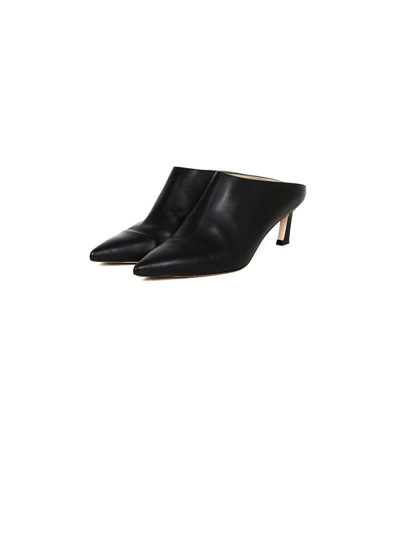 Stuart Weitzman Black Leather 