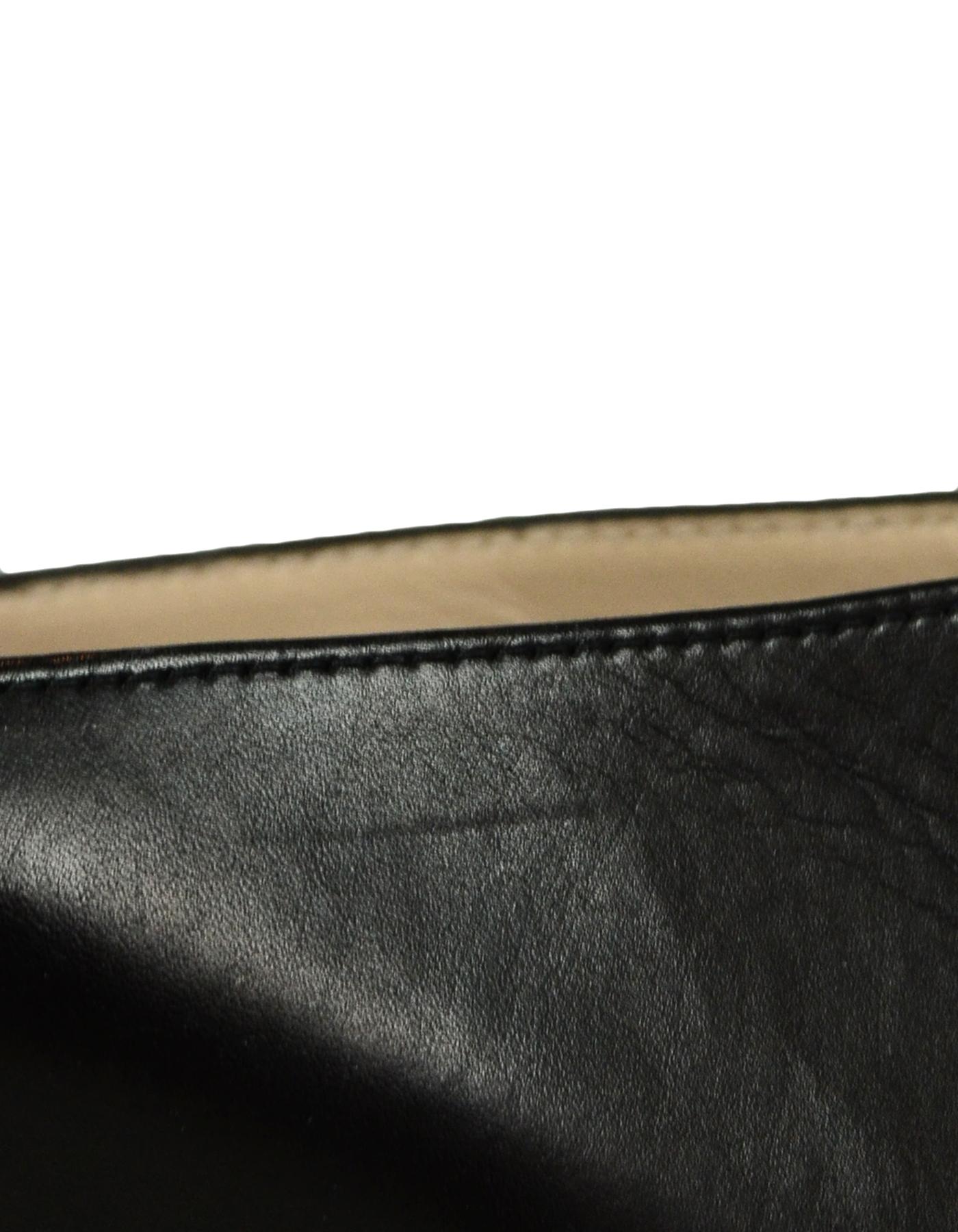 Stuart Weitzman Black Leather 