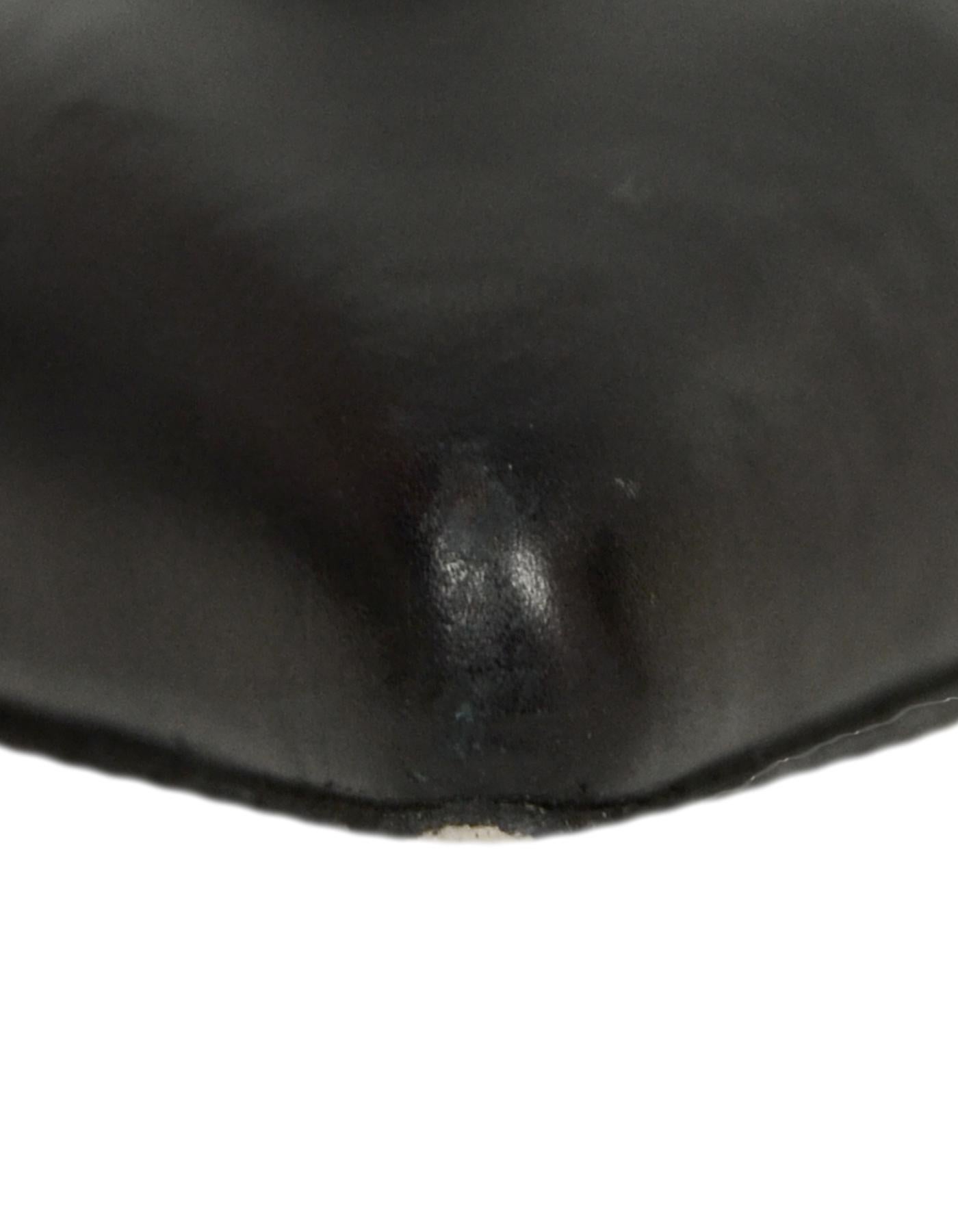 Stuart Weitzman Black Leather 