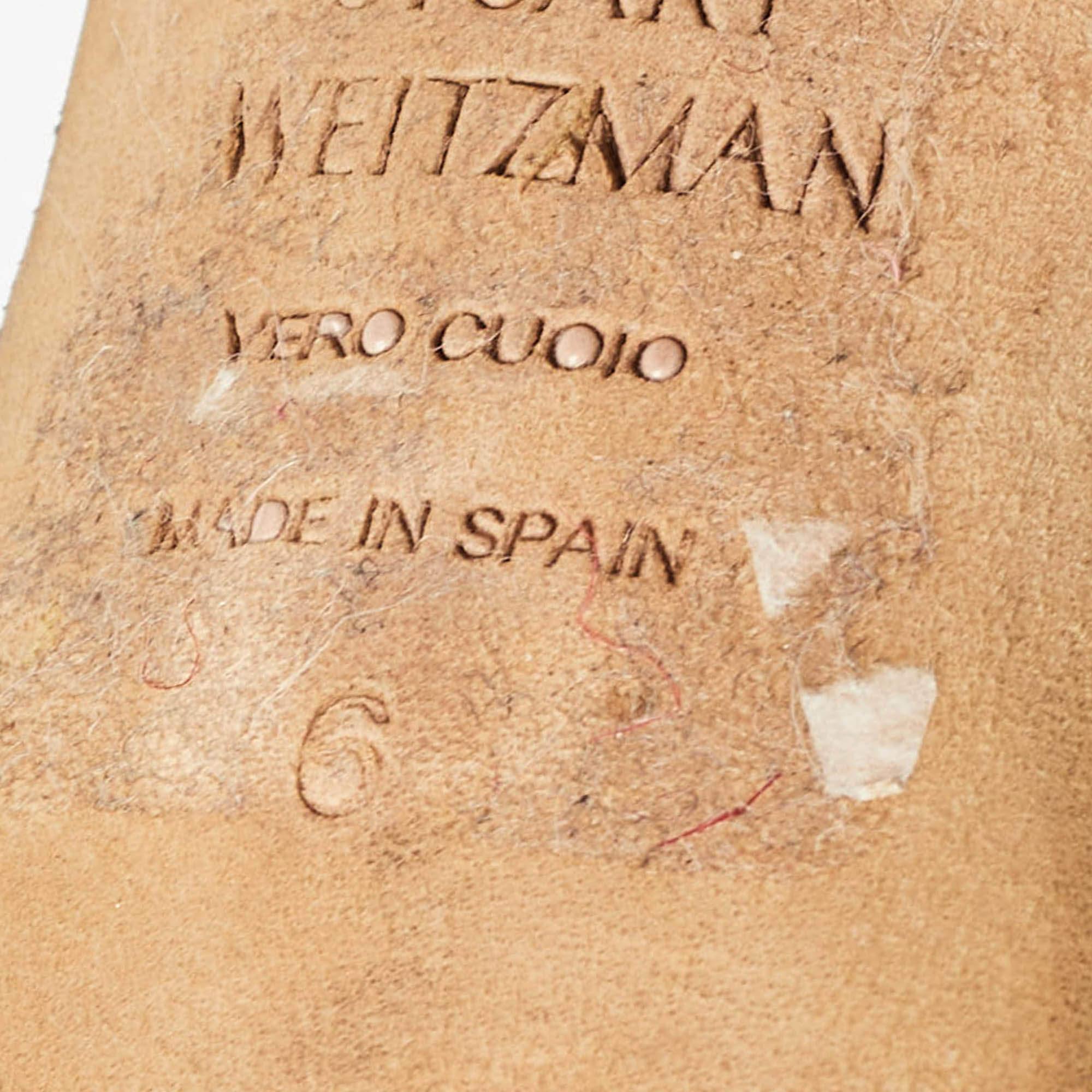 Stuart Weitzman - Sandales à lanières à chevilles vernies noires, taille 39,5 en vente 3