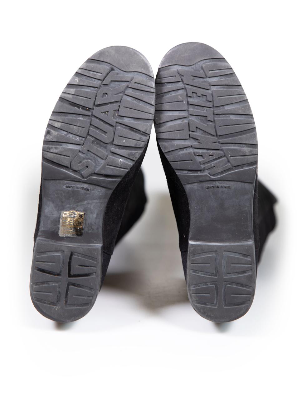 Women's Stuart Weitzman Black Suede Knee High 5050 Boots Size IT 36 For Sale