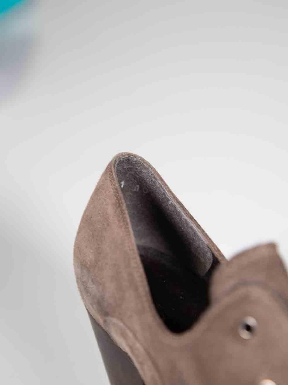 Stuart Weitzman Talons en daim Brown Taille US 10 Pour femmes en vente