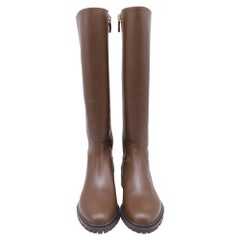 Stuart Weitzman City Knee High Boots in Brown Leather