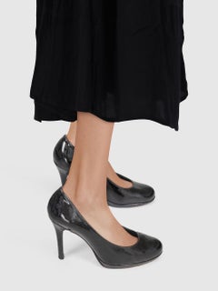 Stuart Weitzman for Russell & Bromley Black Patent Pumps Size US 4.5