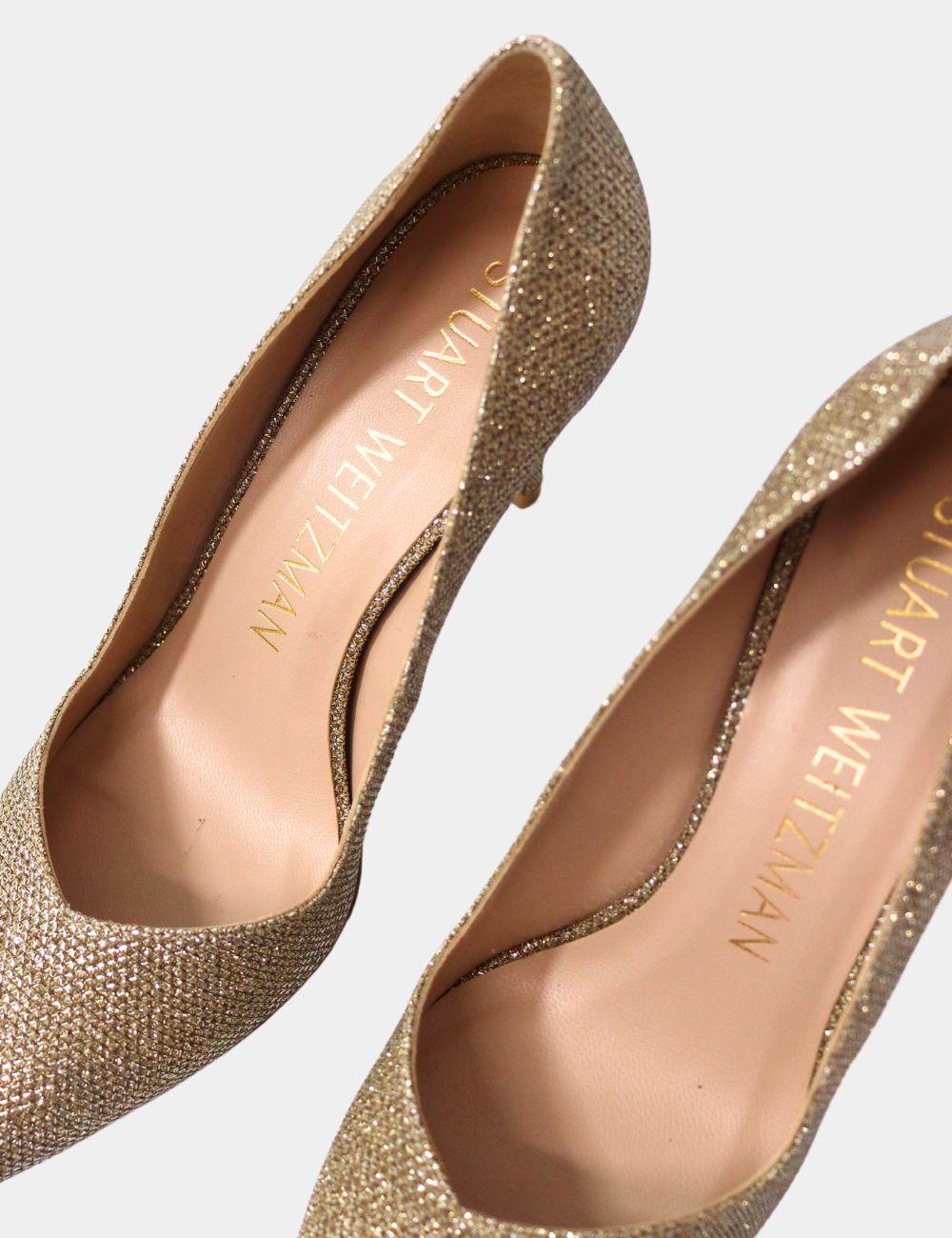 Women's Stuart Weitzman Glitter Anny Pumps Size US 7.5 For Sale