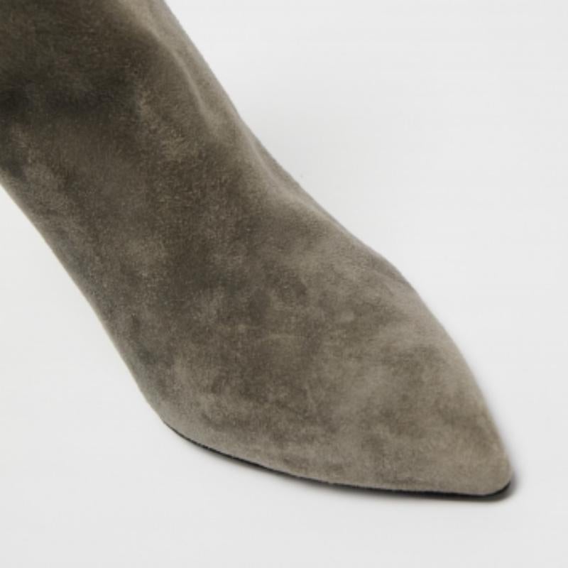 Stuart Weitzman Botines de ante gris Talla 40 Gris en venta