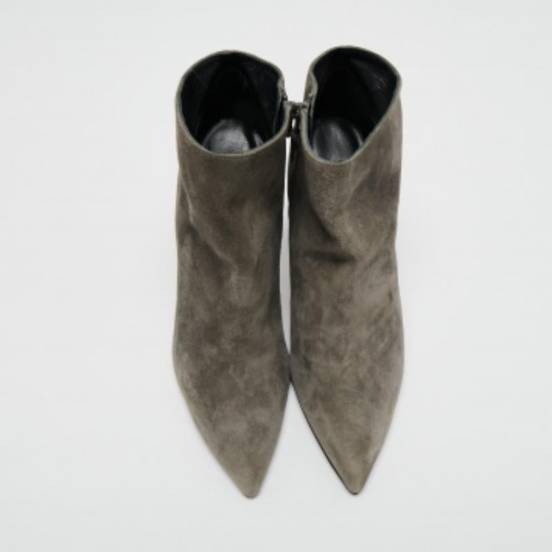 De las mujeres Stuart Weitzman Botines de ante gris Talla 40 en venta