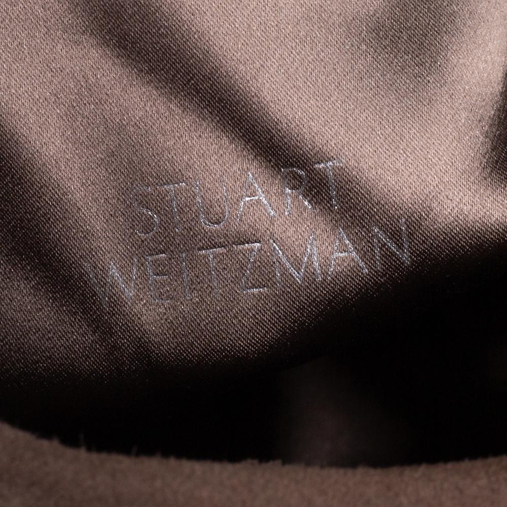 Women's Stuart Weitzman Grey Suede Tie Land Over The Knee Block Heel Boots Size 36