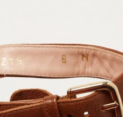 Stuart Weitzman Leopard Print Pony Hair Platform Ankle Strap Sandals Size 38.5