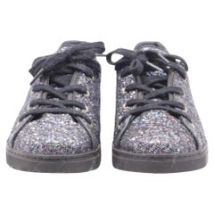 Stuart Weitzman Low-Top Sneakers in Multicolor Glitter