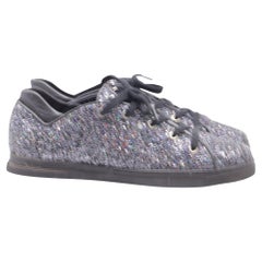 Stuart Weitzman Low-Top Sneakers in Multicolor Glitter
