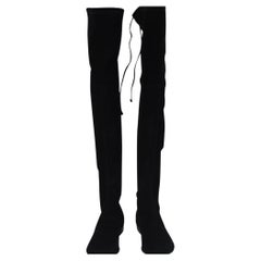 Stuart Weitzman Lowland Over-The-Knee Boots in Black Suede