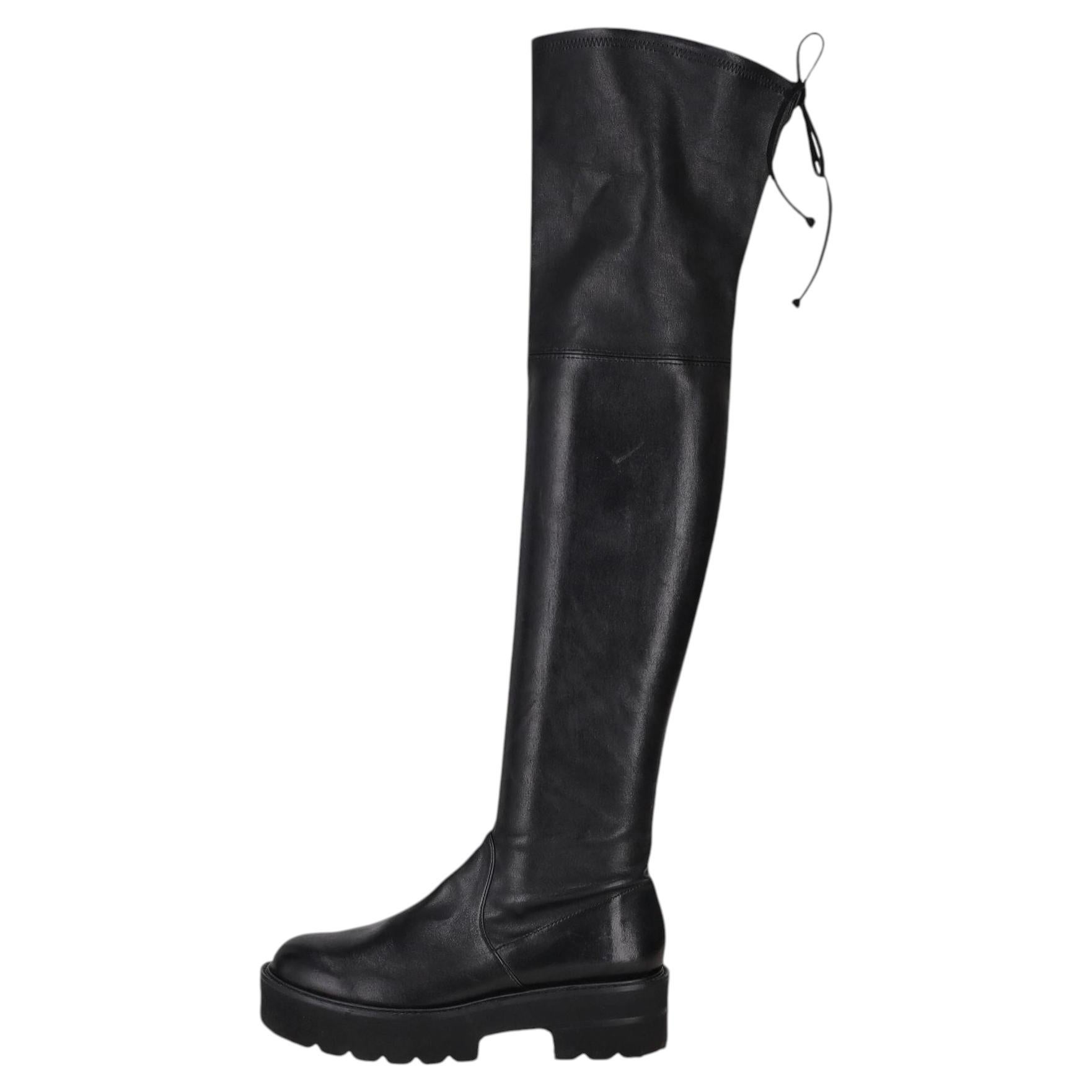 Bottes au-dessus du genou « Lowland Ultralift » en cuir de veau de Stuart Weitzman