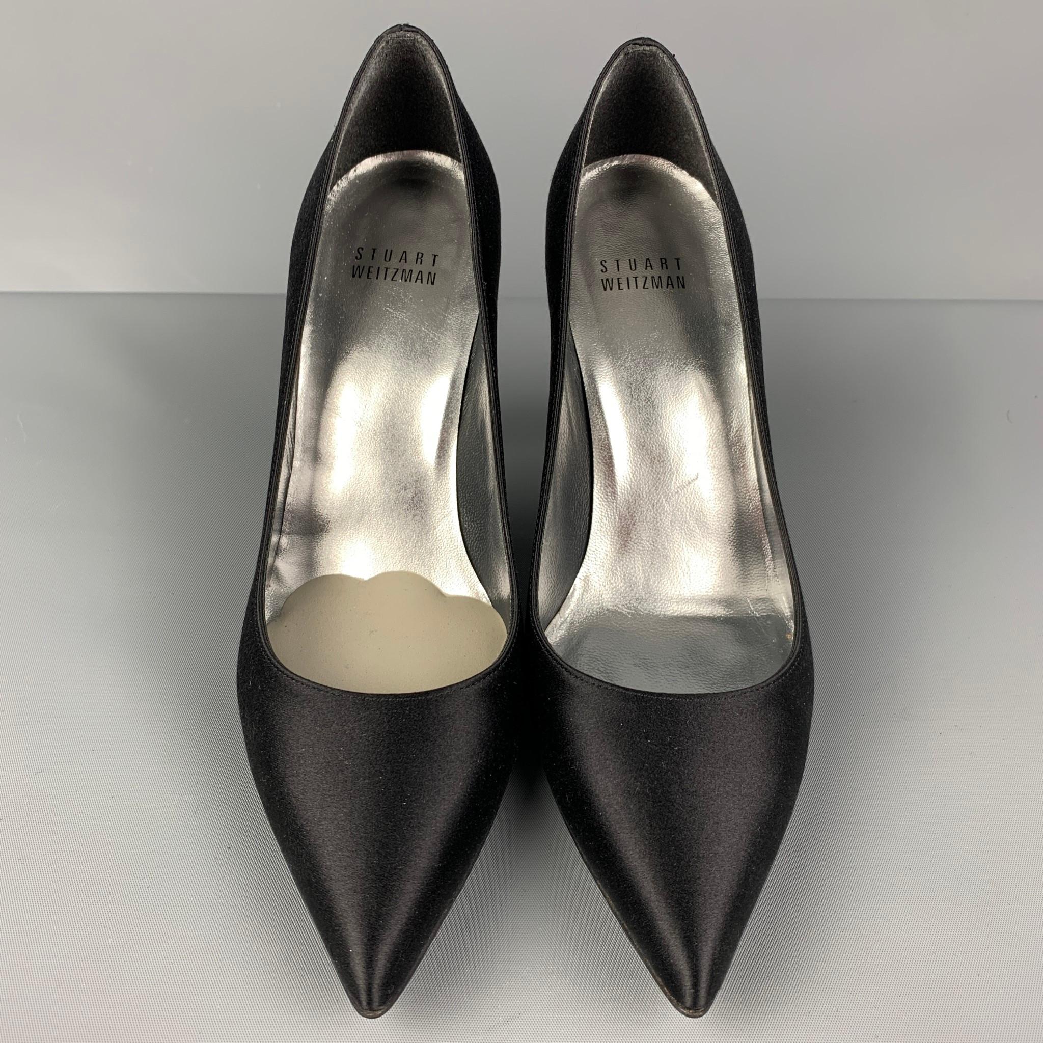 black and silver pumps