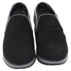 Stuart Weitzman Slip-On Sneakers in Black Suede