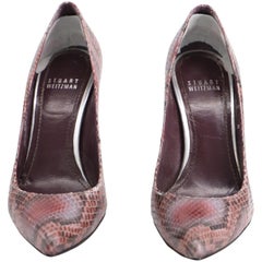 Escarpins « Snake Print Nouveau » de Stuart Weitzman en cuir multicolore