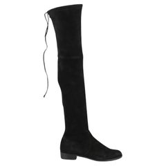Used Stuart Weitzman Stretch Suede Over The Knee Boots Eu 38.5 Uk 5.5 Us 8.5