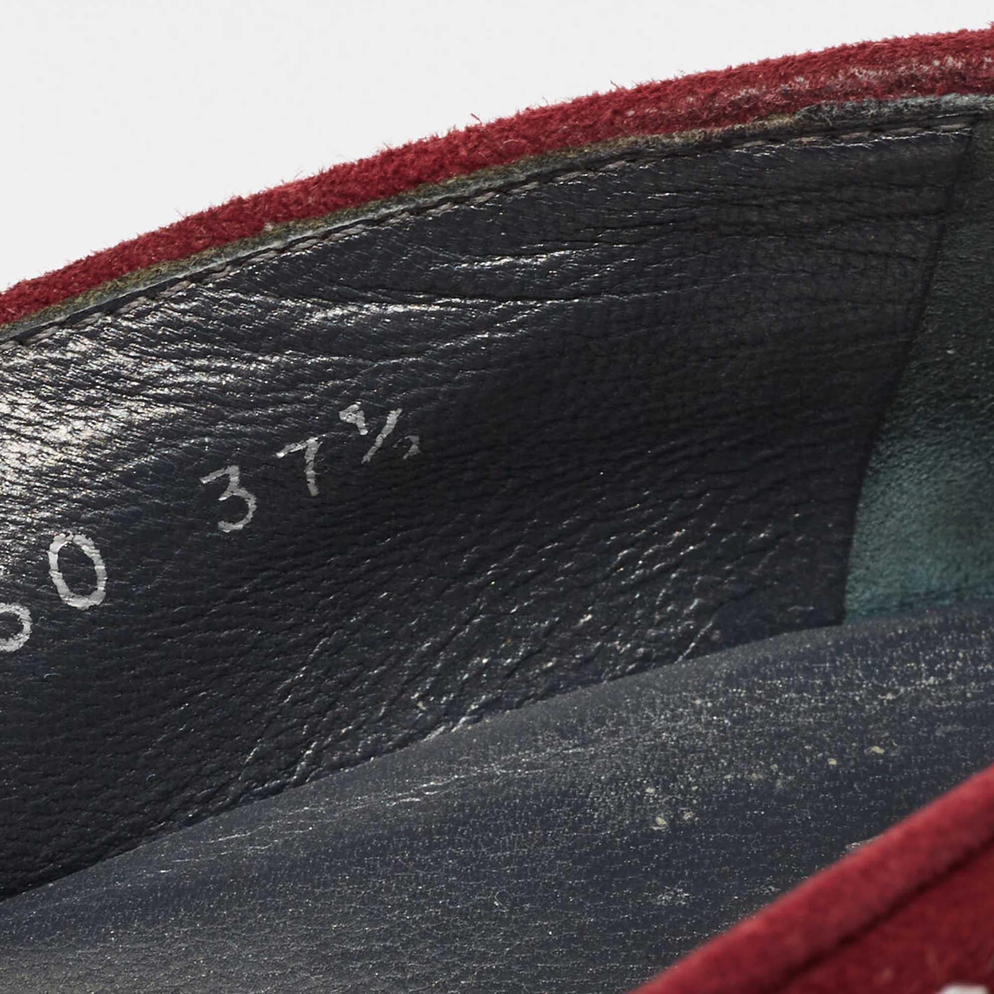 Stuart Weitzman Wildleder Kristall verschönert Nieten Smoking Slippers Größe 37,5 im Angebot 3