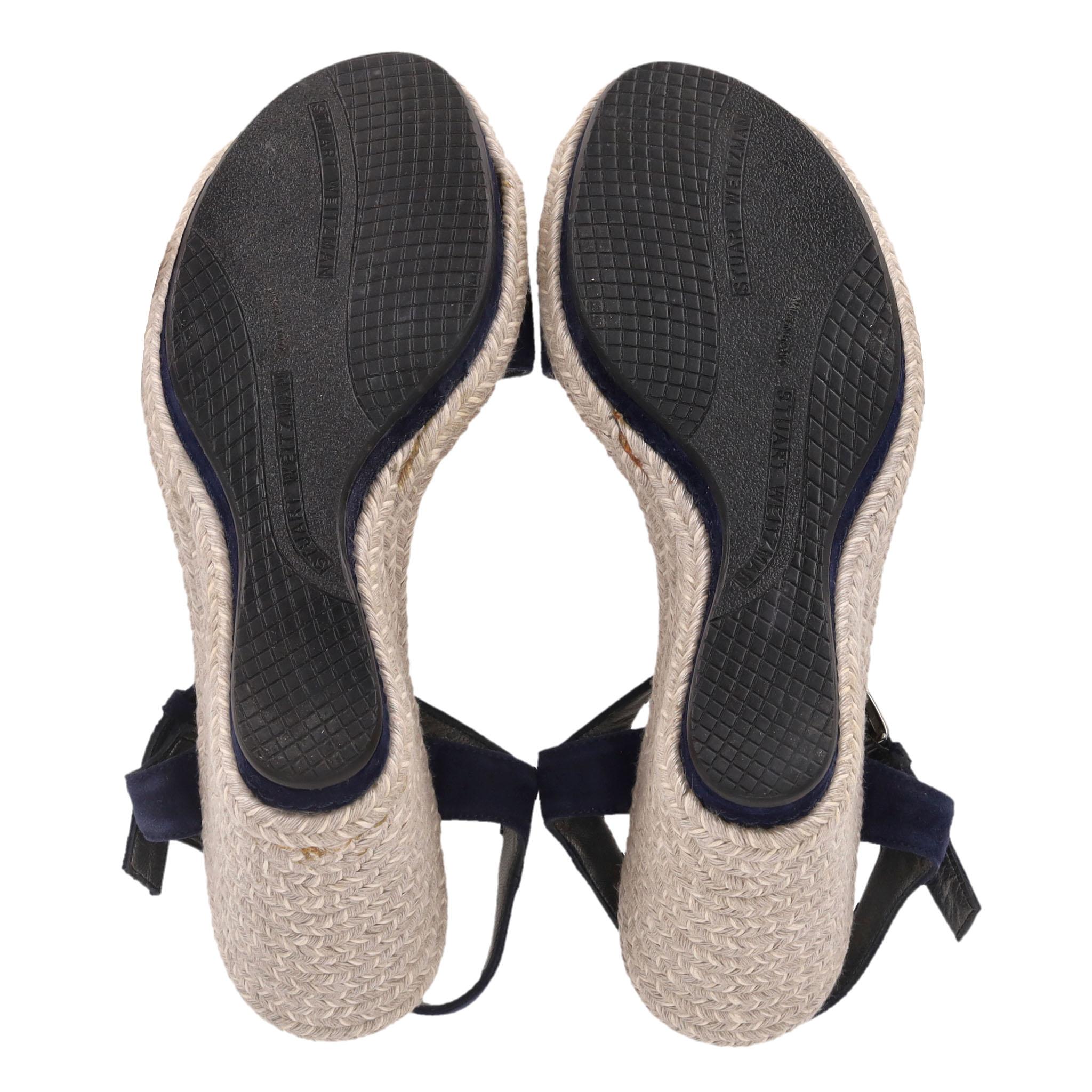 De las mujeres Stuart Weitzman 'Teddi' Suede Espadrille Wedge Sandals en venta