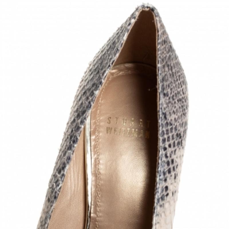 Stuart Weitzman Two Tone Watersnake Platform Pumps Size 39 For Sale 2