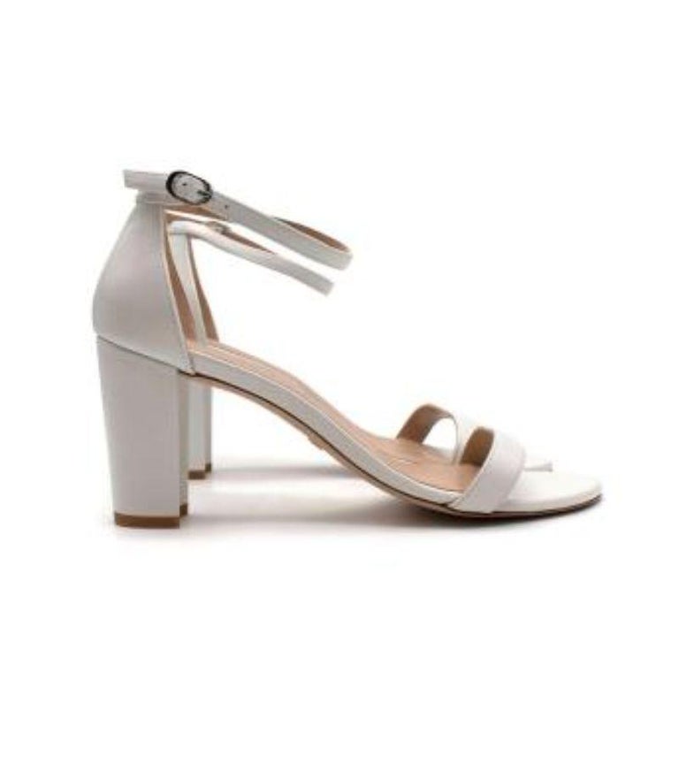 Stuart Weitzman Neatly Nude Suede Sandals Heels Shoes Black Size 7.5