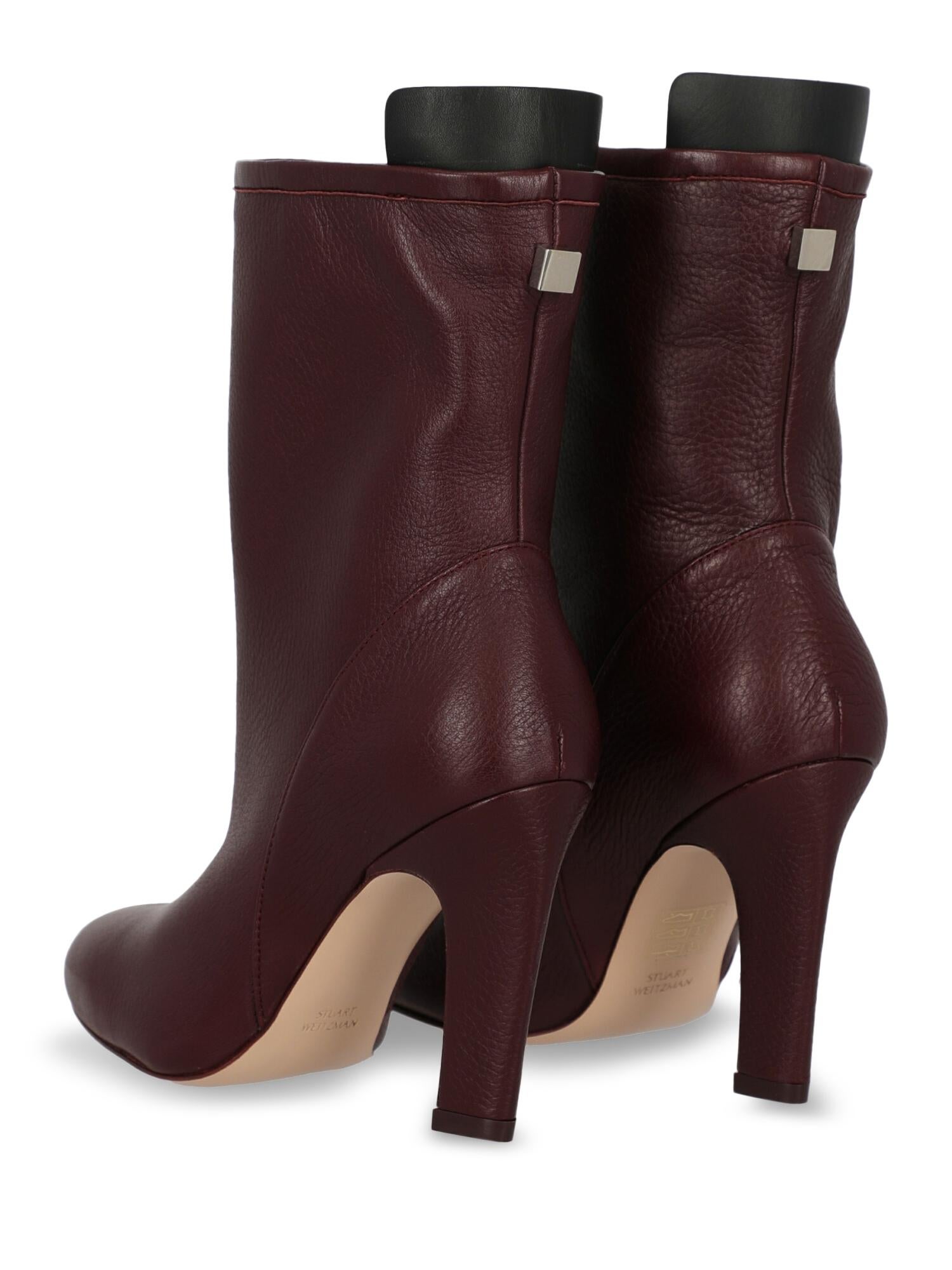 burgandy leather boots