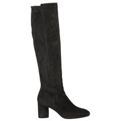 Stuart Weitzman Woman Boots Grey Leather IT 36