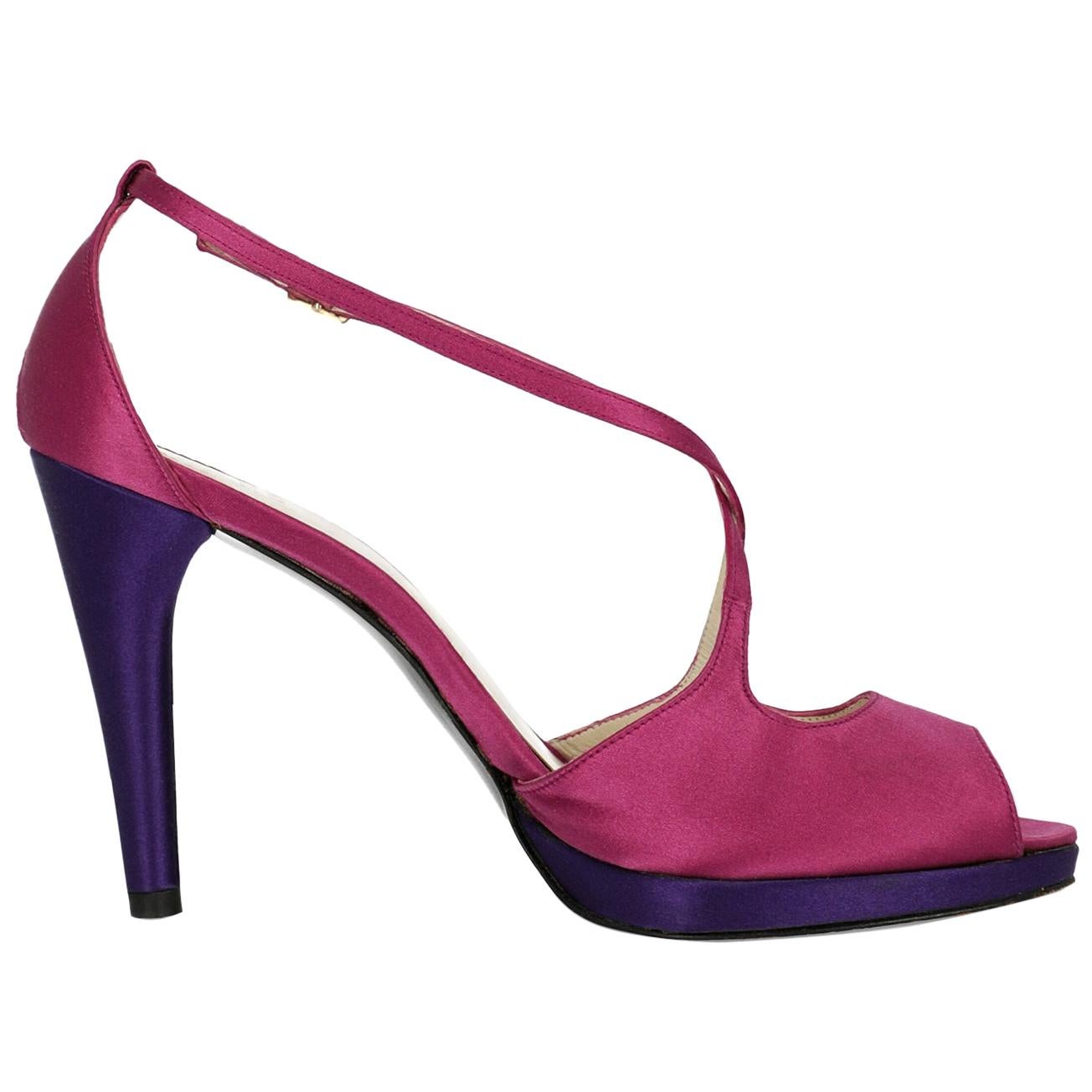 Stuart Weitzman Woman Sandals Pink, Purple EU 40 For Sale