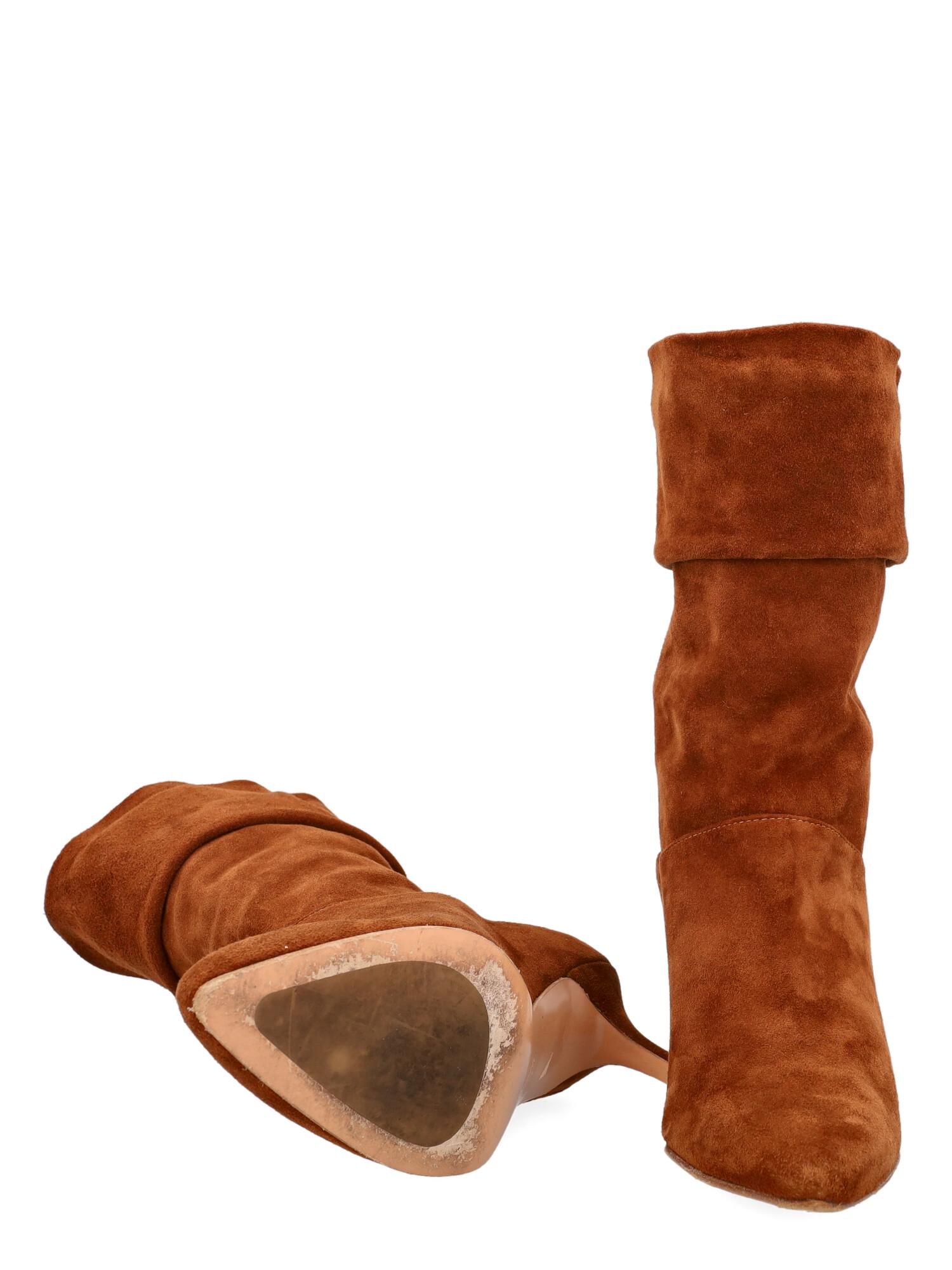 Women's Stuart Weitzman Women Ankle boots Brown Leather EU 36 For Sale