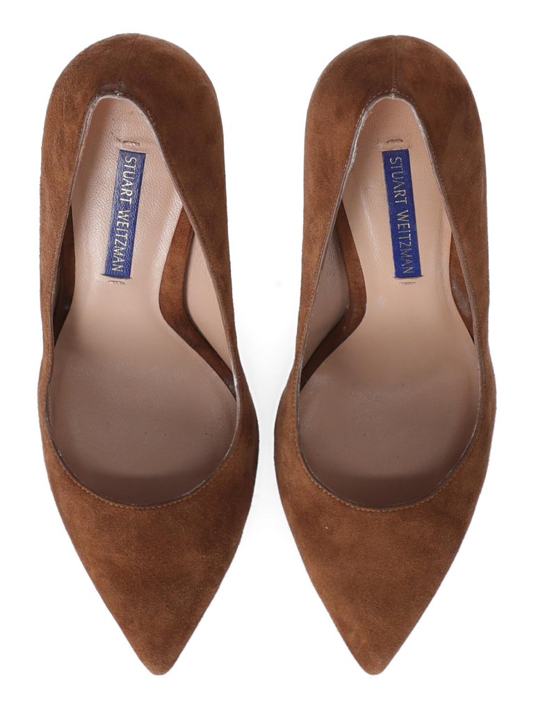 Stuart Weitzman Women Pumps Camel Color Leather IT 36.5 at 1stDibs