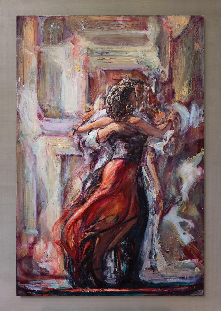 Stuart Yankell Figurative Painting - Tango Awakening