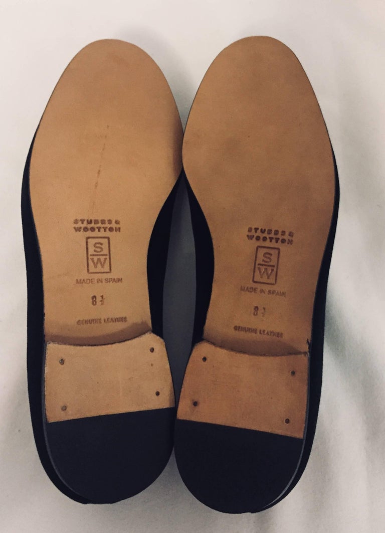 Stubbs and Wootton US Political Party Black Velvet Slippers at 1stDibs