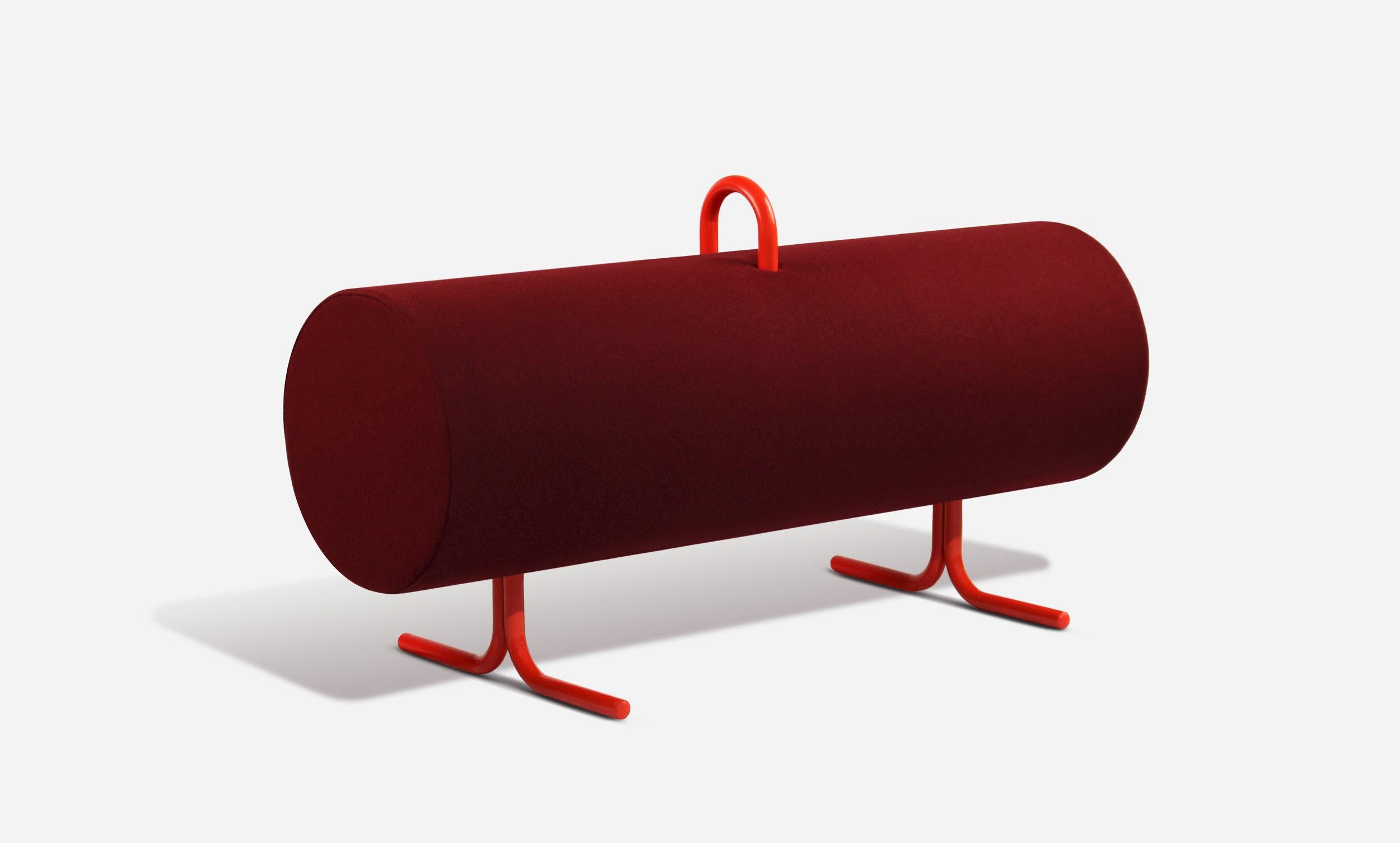 Stubbs indoor bench by Edvin Klasson
Dimensions: D120 x W45 x H60 cm
Materials: Wooden frame, cold foam, painted steel and upholstery.
Options available: The steel can be painted in most RAL colors. Upholstery textile can be any color from Tonus