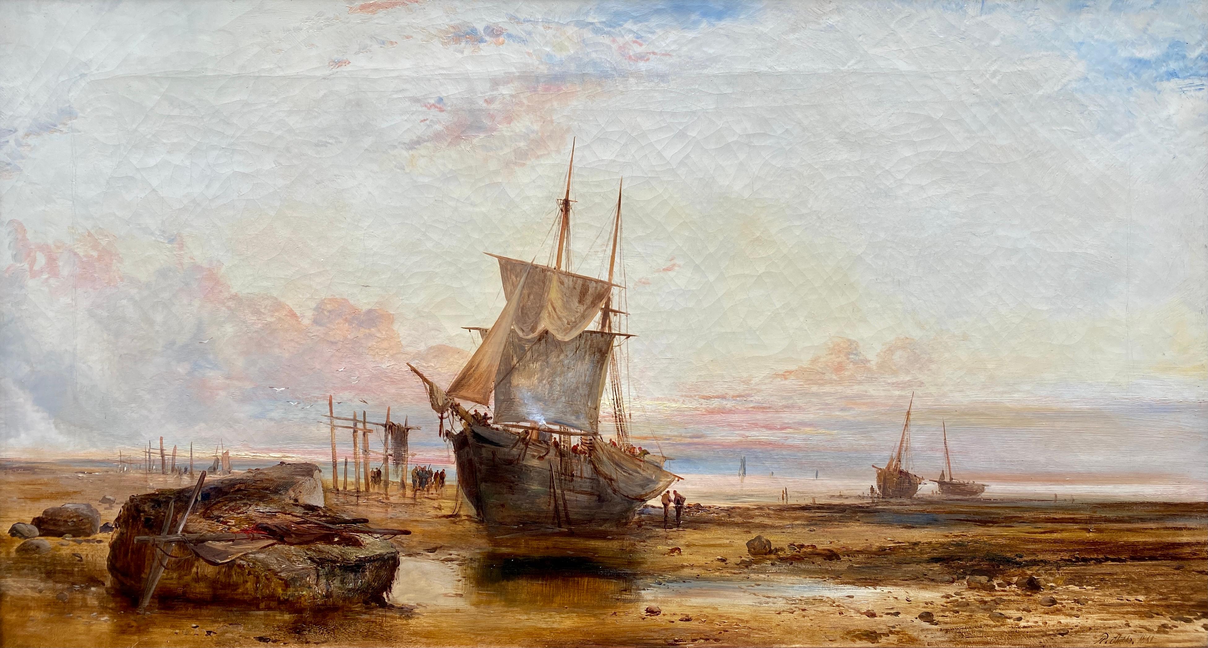 The North East Coast of England, Ralph Stubbs, Bridlington 1826 – 1879 Levisham - Painting by Stubbs Ralph Reuben