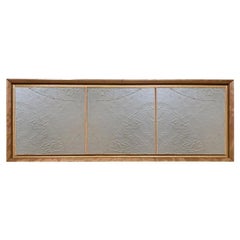 Stucco 3-Door Gray-Plastered Wall Sideboard by Mascia Meccani