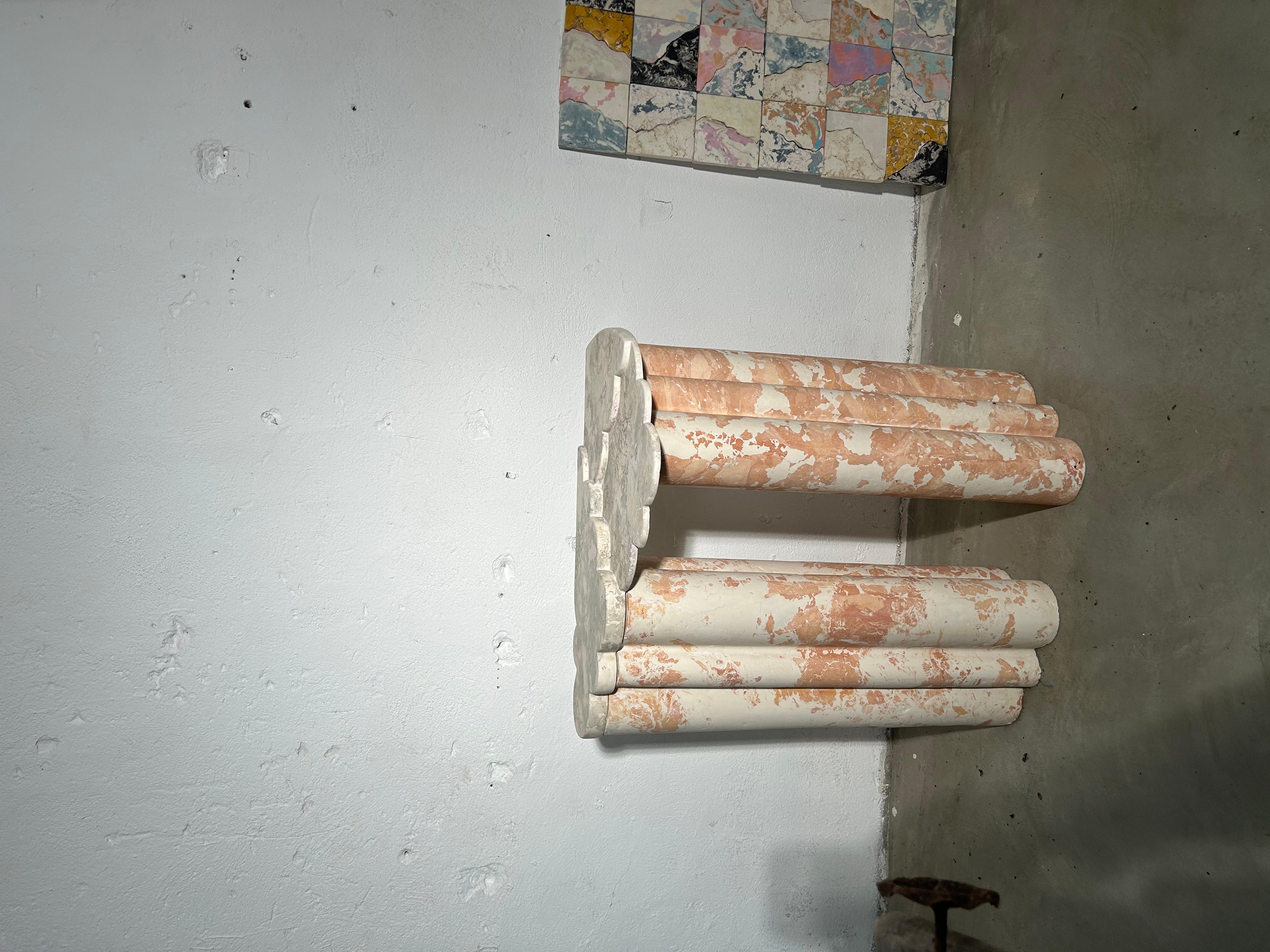 Stucco Marble console by Amandine Antunez For Sale 4