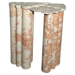 Stucco Marble console by Amandine Antunez