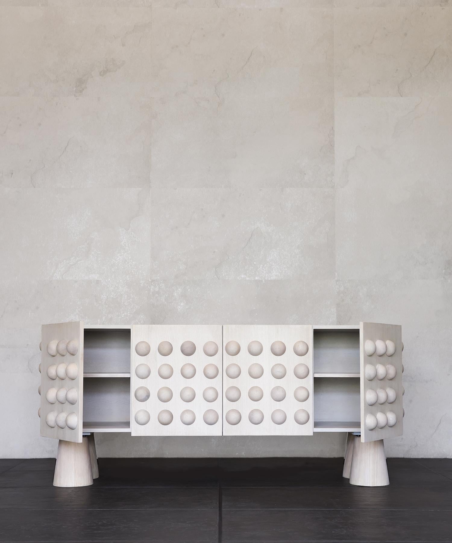 STUD CREDENZA - Bleached White Oak by SHO MODERN 1