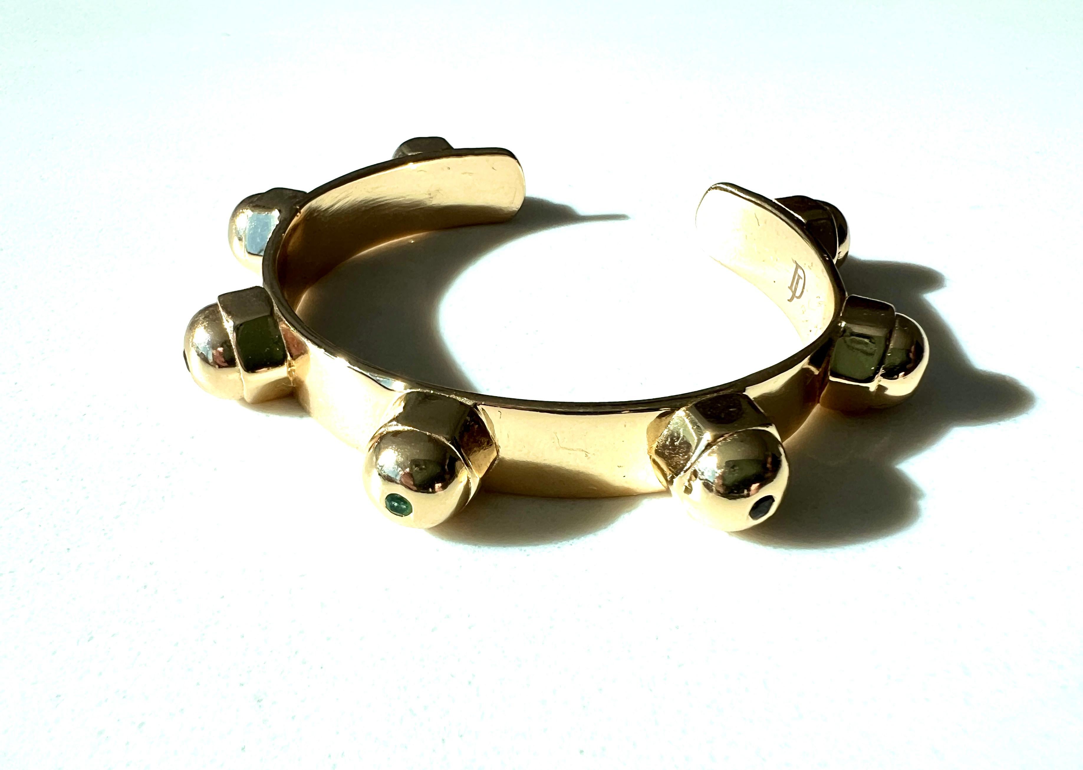 Bracciale Dichiarazione Diamante Bianco Smeraldo Rubino Zaffiro Blu Tanzanite in vendita 7