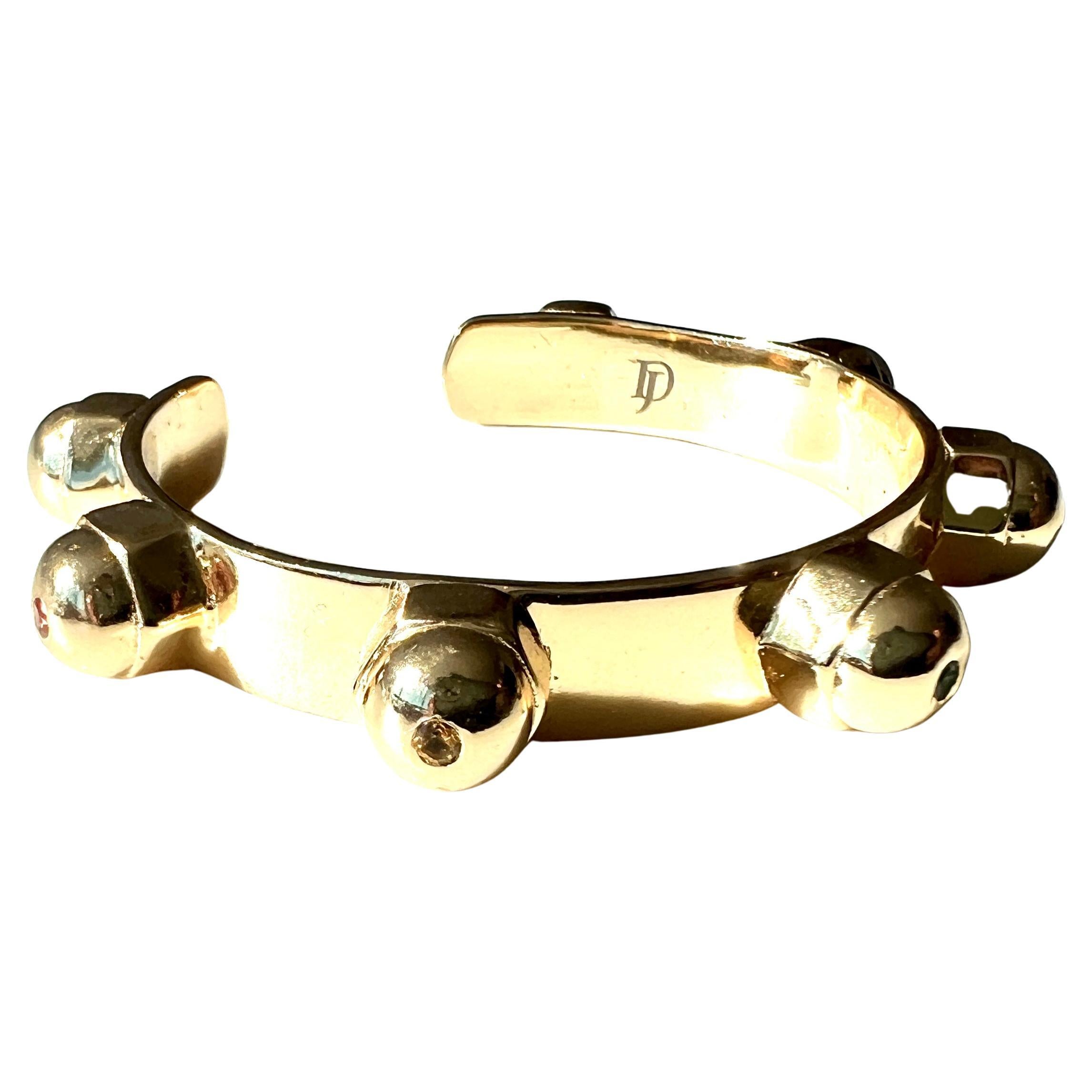 Bracciale Dichiarazione Diamante Bianco Smeraldo Rubino Zaffiro Blu Tanzanite In condizioni Nuovo in vendita a Los Angeles, CA