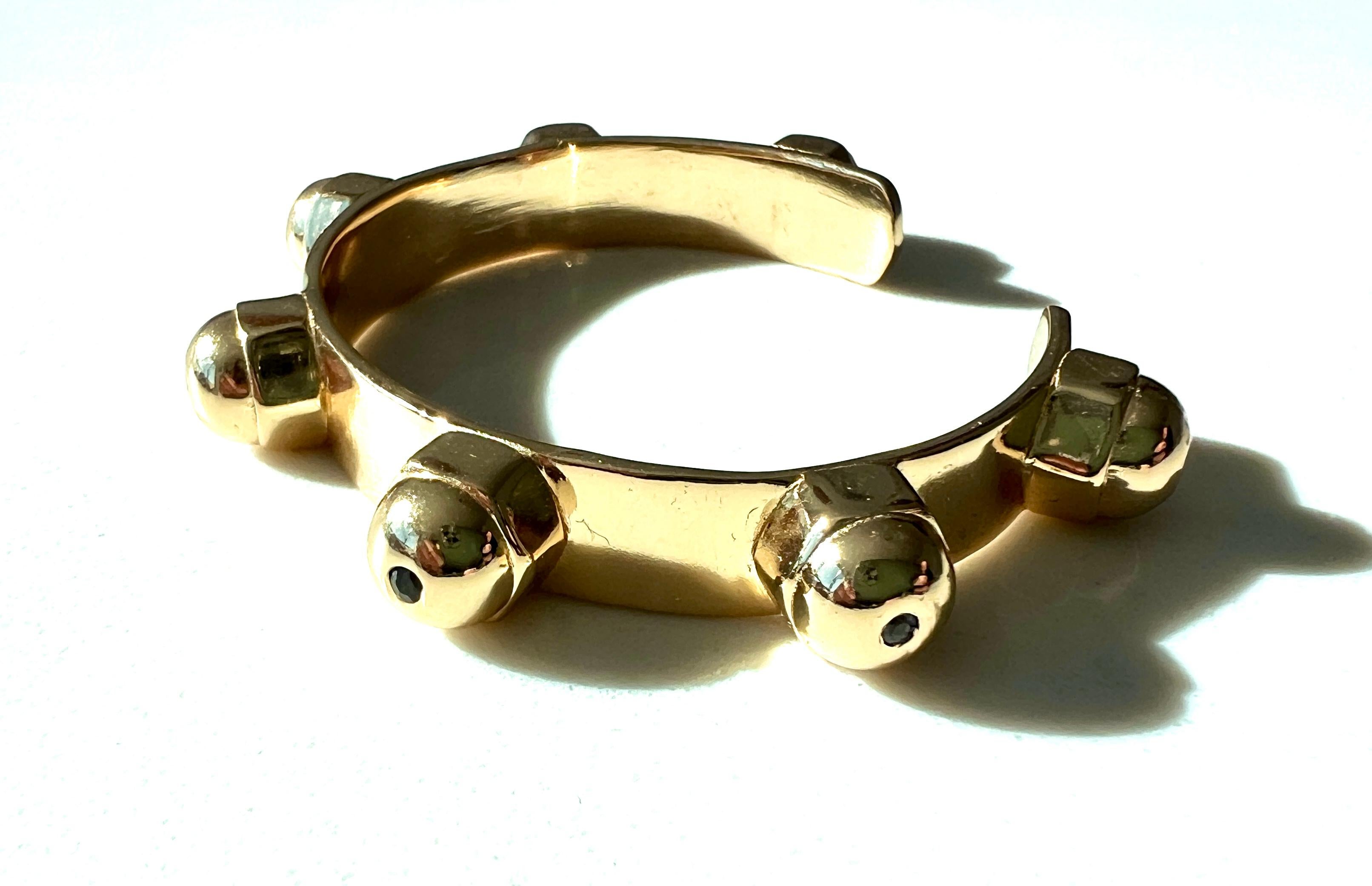 Bracciale Dichiarazione Diamante Bianco Smeraldo Rubino Zaffiro Blu Tanzanite in vendita 1