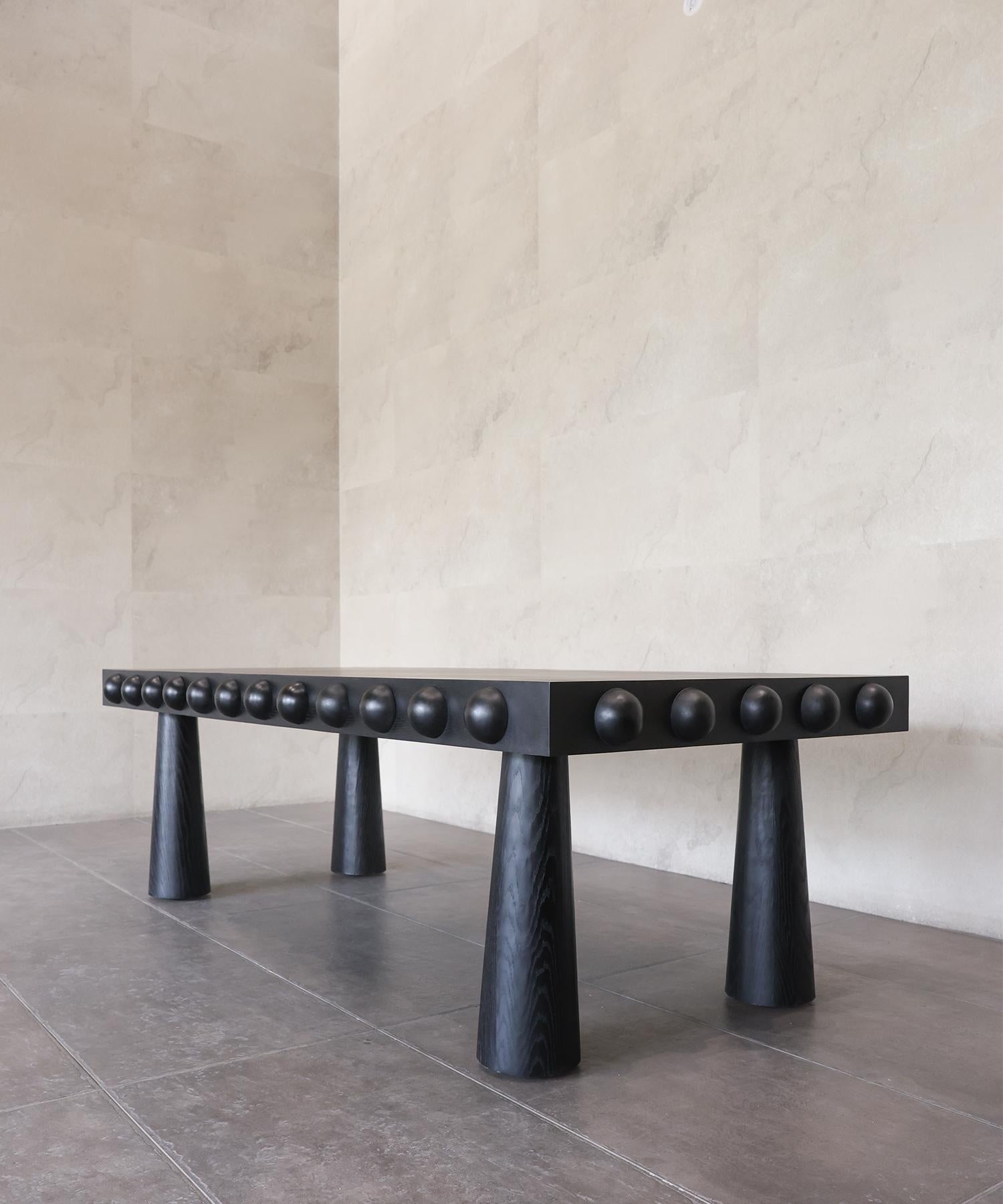 Indien TABLE À MANGERUD - Chêne Ébène de SHO MODERN en vente