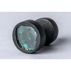 Stud Earring (0.2 CT, Blue Diamond Slabs, KA+BDIA)