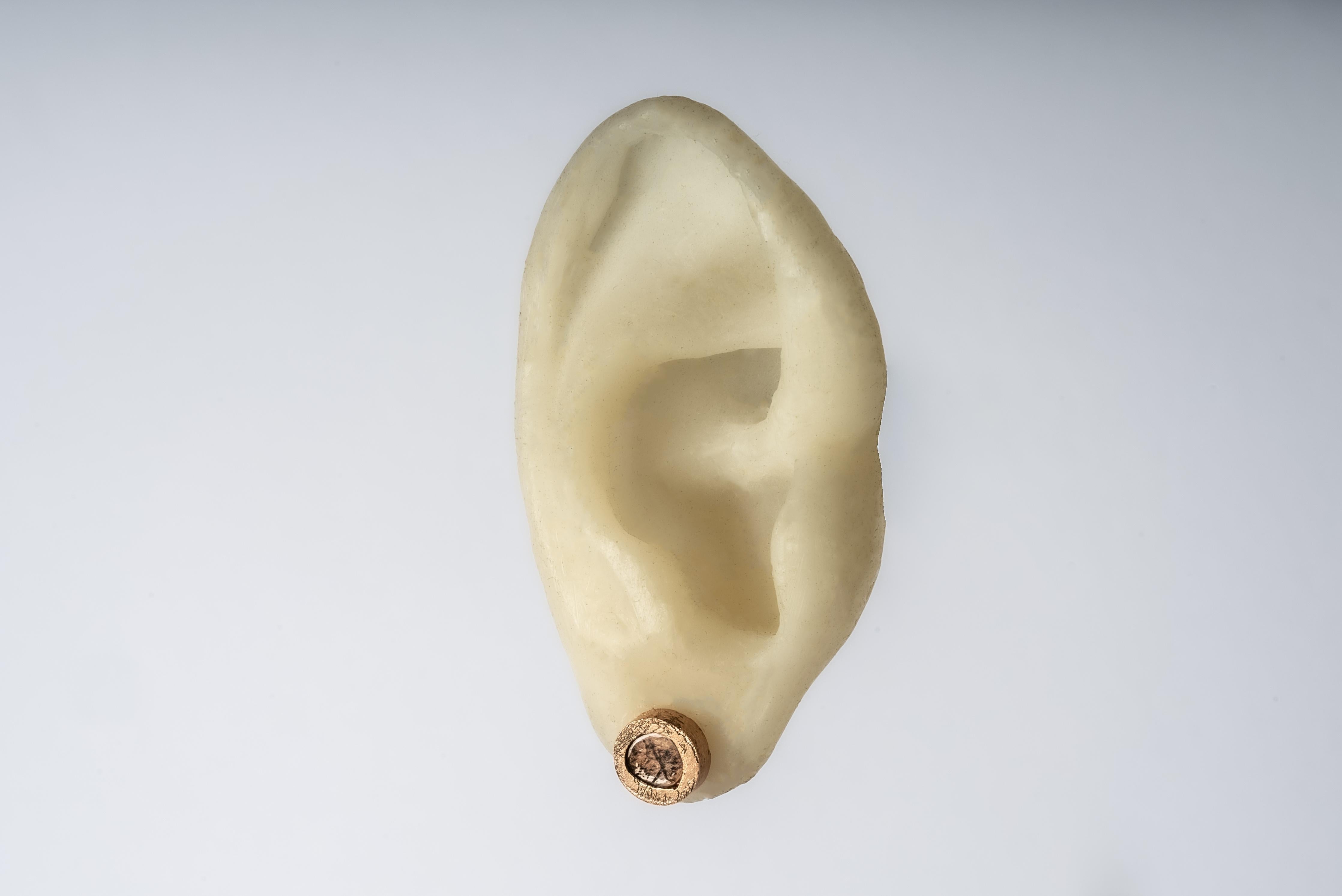 Clous d'oreilles 0.2 carat, dalle de diamants, AMA+DIA) Unisexe en vente